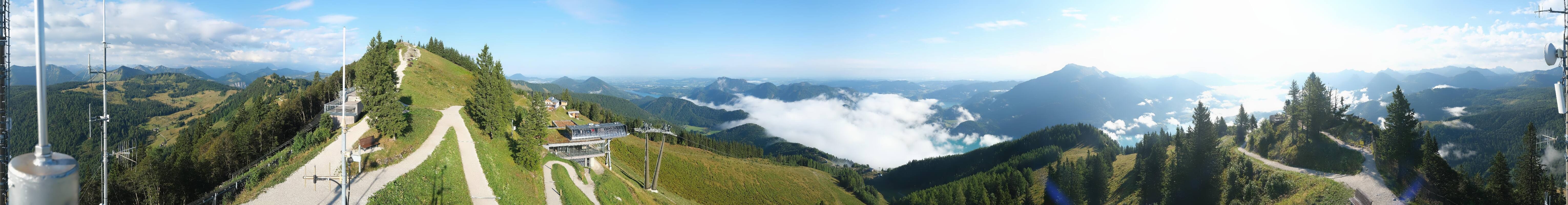 Archiv Foto Webcam Zwölferhorn im Salzkammergut