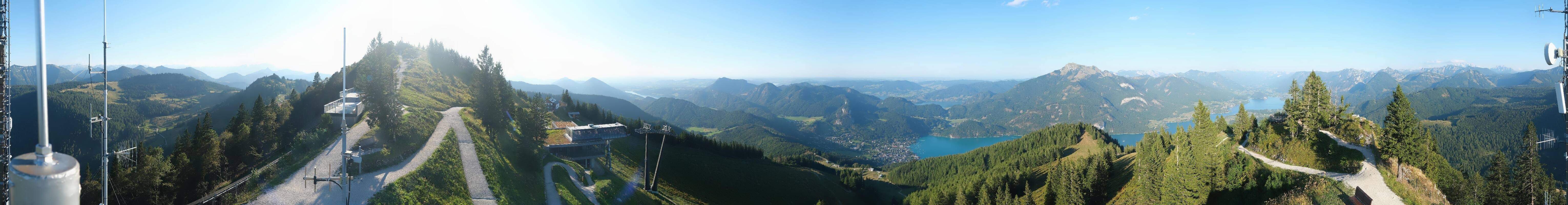 Archiv Foto Webcam Zwölferhorn im Salzkammergut