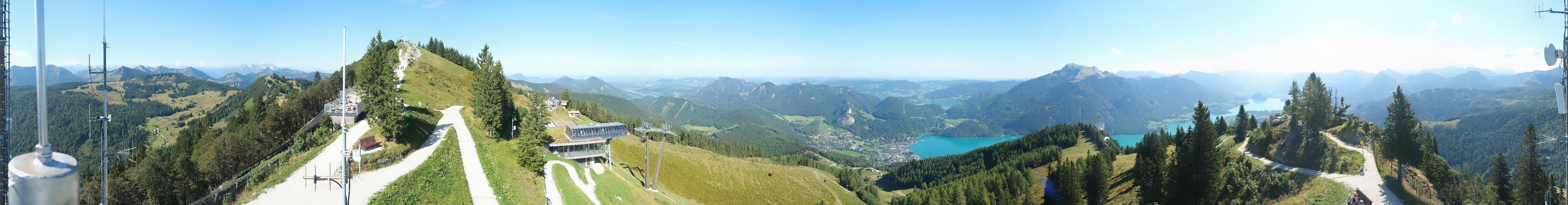 Archiv Foto Webcam Zwölferhorn im Salzkammergut