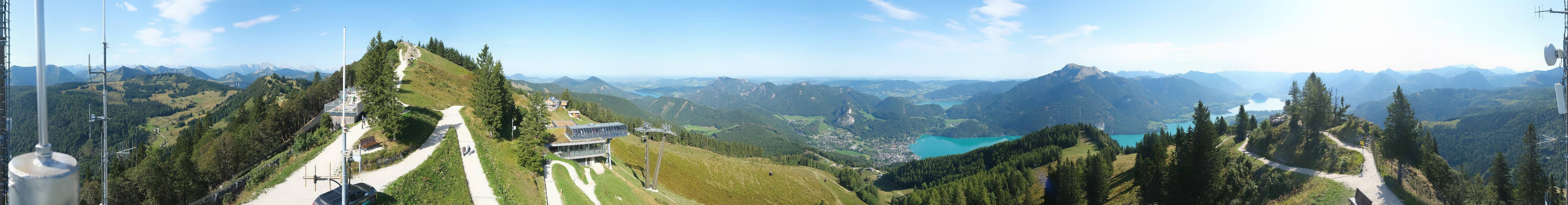 Archiv Foto Webcam Zwölferhorn im Salzkammergut