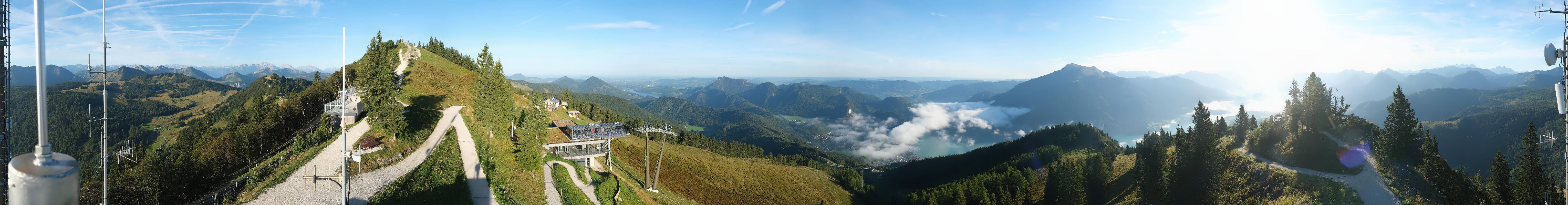 Archiv Foto Webcam Zwölferhorn im Salzkammergut