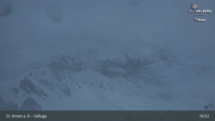 Archiv Foto Webcam St. Anton: Ausblick Valluga