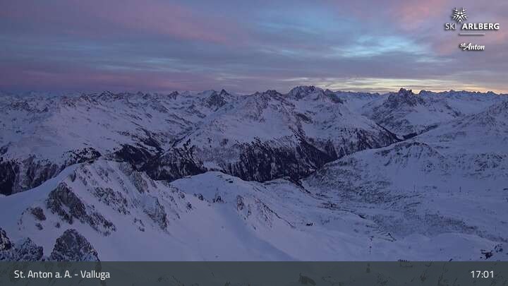 Archived image Webcam Valluga mountain in St. Anton