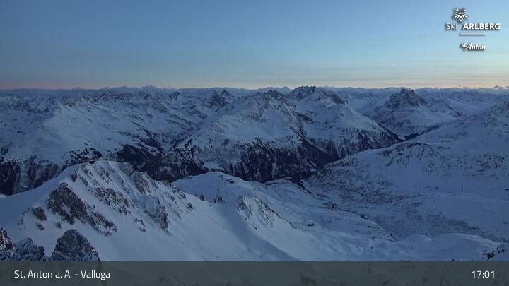 Archiv Foto Webcam St. Anton: Ausblick Valluga