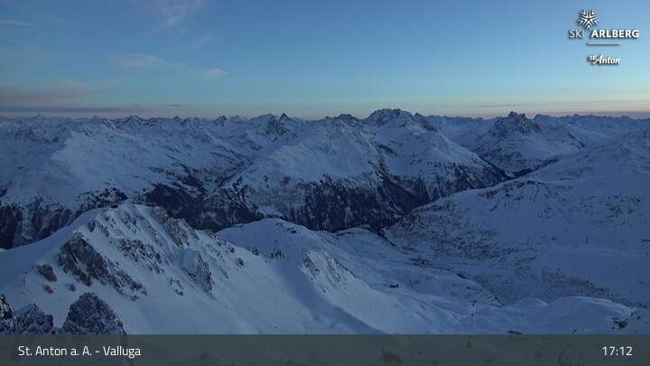 Archived image Webcam Valluga mountain in St. Anton