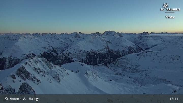 Archiv Foto Webcam St. Anton: Ausblick Valluga