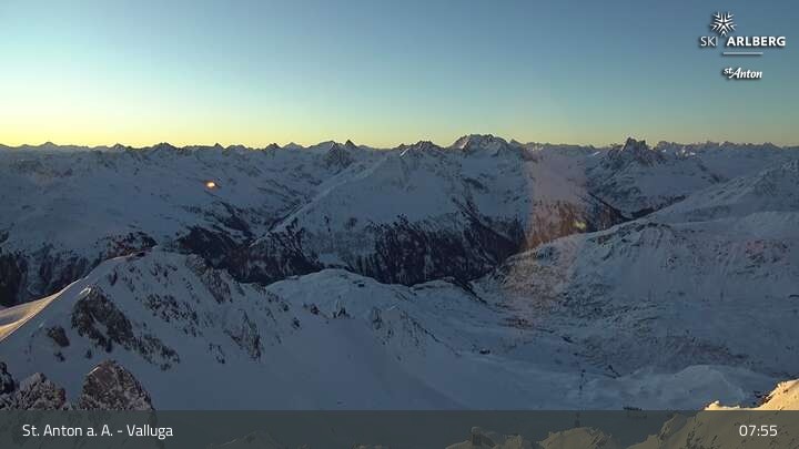 Archiv Foto Webcam St. Anton: Ausblick Valluga