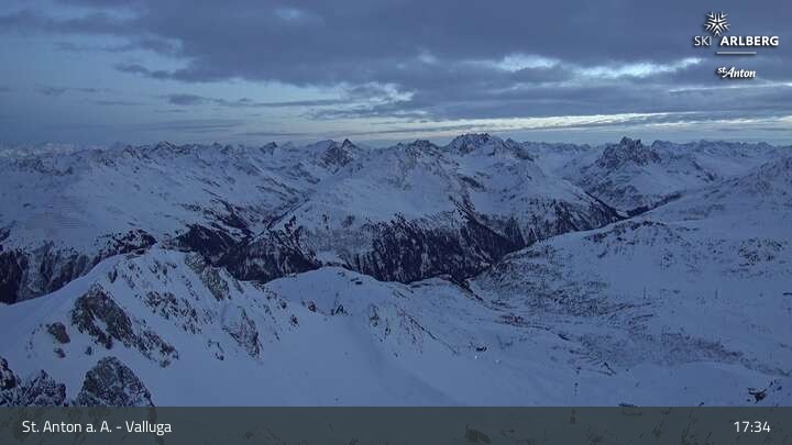 Archiv Foto Webcam St. Anton: Ausblick Valluga