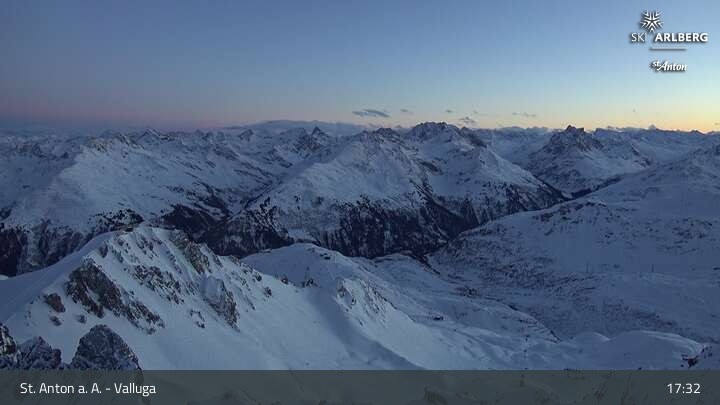 Archiv Foto Webcam St. Anton: Ausblick Valluga