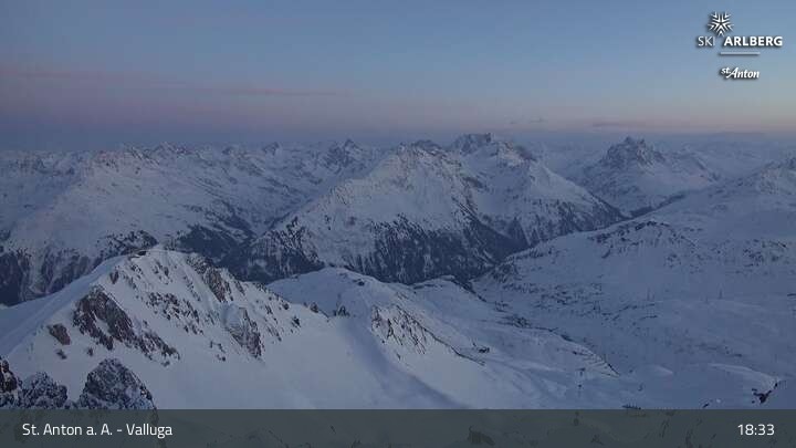 Archiv Foto Webcam St. Anton: Ausblick Valluga
