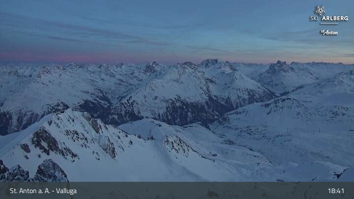 Archiv Foto Webcam St. Anton: Ausblick Valluga