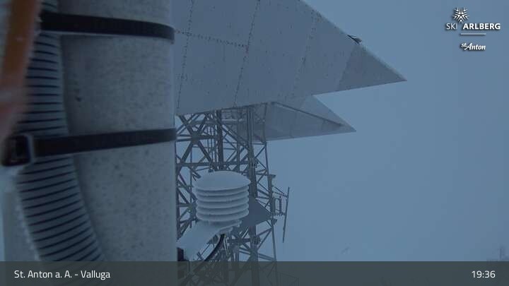 Archiv Foto Webcam St. Anton: Ausblick Valluga