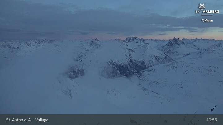 Archived image Webcam Valluga mountain in St. Anton