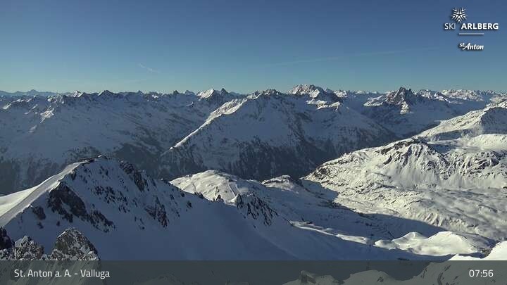 Archiv Foto Webcam St. Anton: Ausblick Valluga