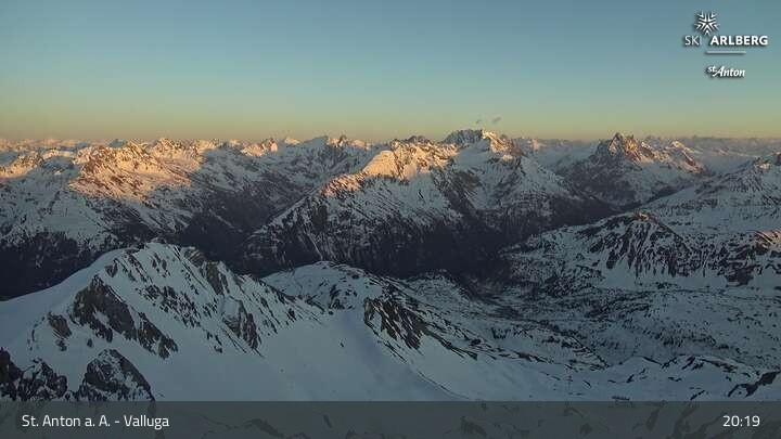 Archived image Webcam Valluga mountain in St. Anton