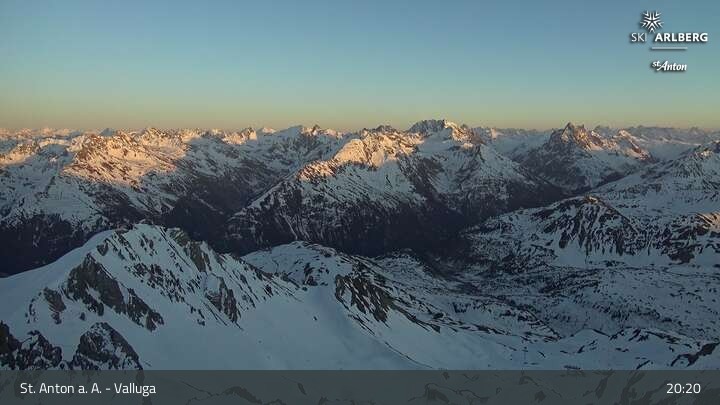 Archived image Webcam Valluga mountain in St. Anton