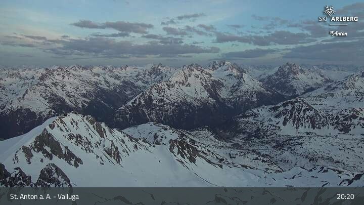 Archiv Foto Webcam St. Anton: Ausblick Valluga