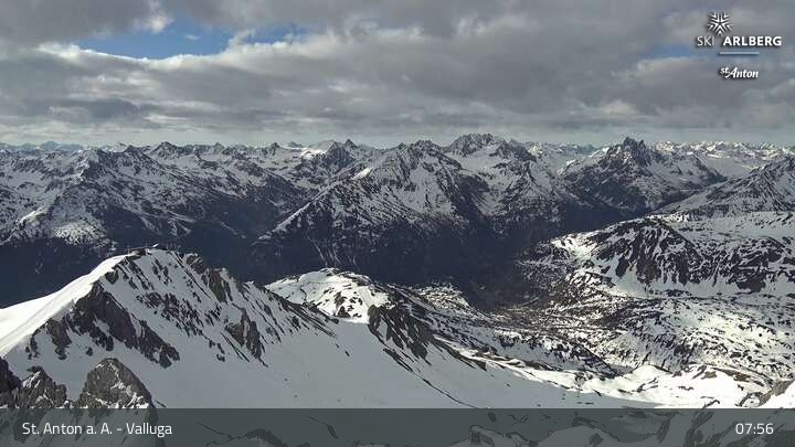 Archiv Foto Webcam St. Anton: Ausblick Valluga