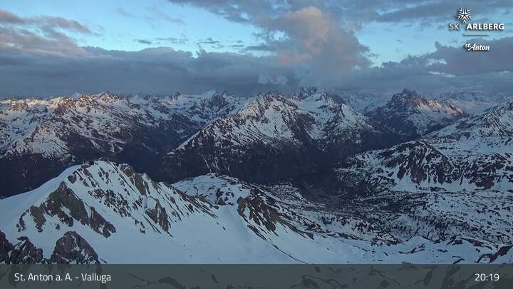 Archived image Webcam Valluga mountain in St. Anton