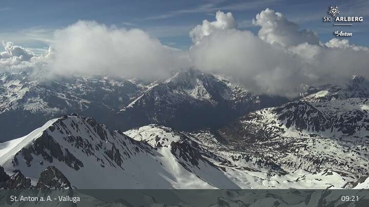 Archiv Foto Webcam St. Anton: Ausblick Valluga