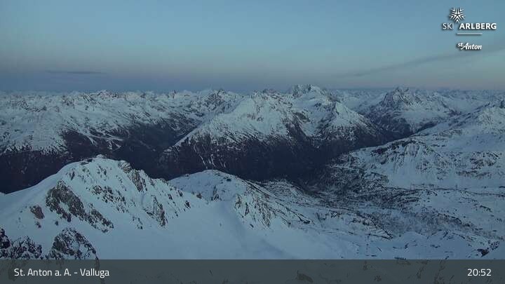 Archiv Foto Webcam St. Anton: Ausblick Valluga