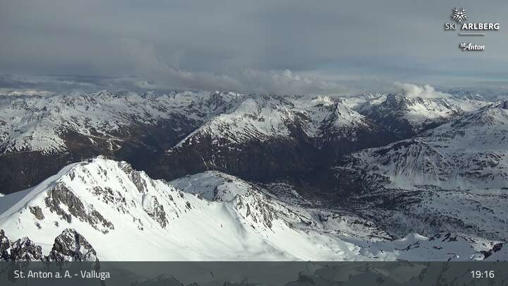 Archiv Foto Webcam St. Anton: Ausblick Valluga