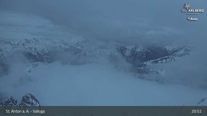 Archived image Webcam Valluga mountain in St. Anton