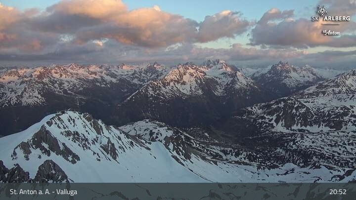Archiv Foto Webcam St. Anton: Ausblick Valluga