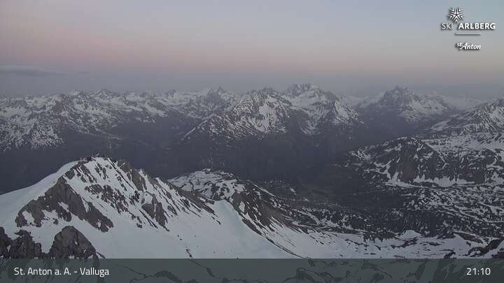 Archiv Foto Webcam St. Anton: Ausblick Valluga