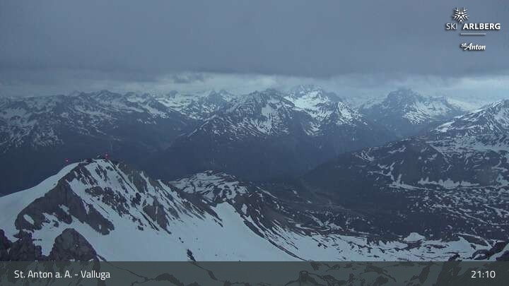 Archiv Foto Webcam St. Anton: Ausblick Valluga