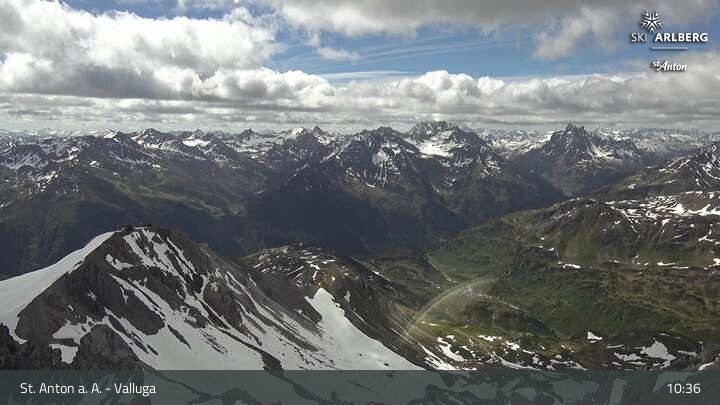 Archiv Foto Webcam St. Anton: Ausblick Valluga
