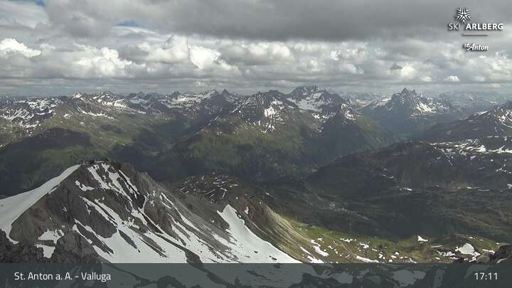 Archiv Foto Webcam St. Anton: Ausblick Valluga