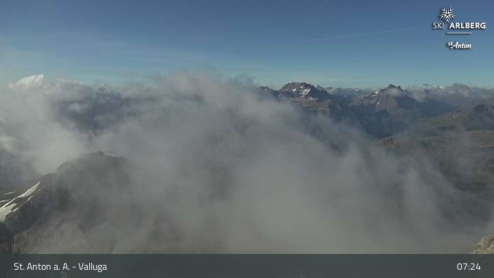 Archiv Foto Webcam St. Anton: Ausblick Valluga