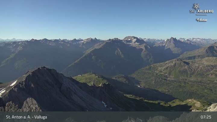 Archiv Foto Webcam St. Anton: Ausblick Valluga