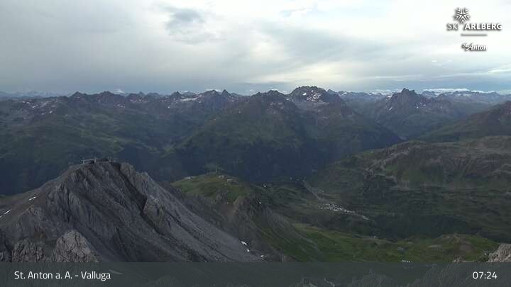 Archiv Foto Webcam St. Anton: Ausblick Valluga