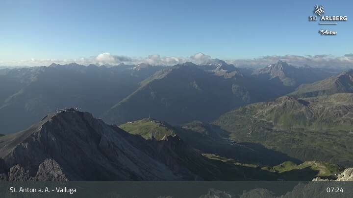 Archiv Foto Webcam St. Anton: Ausblick Valluga