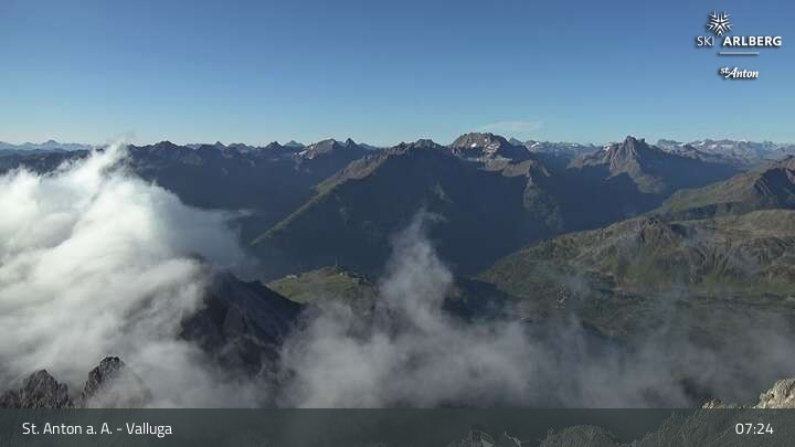 Archiv Foto Webcam St. Anton: Ausblick Valluga