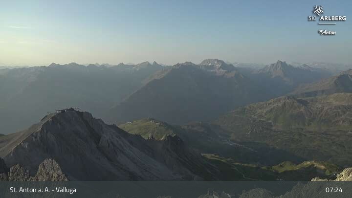 Archived image Webcam Valluga mountain in St. Anton