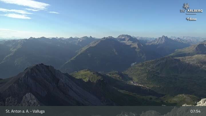 Archived image Webcam Valluga mountain in St. Anton