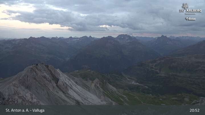 Archived image Webcam Valluga mountain in St. Anton