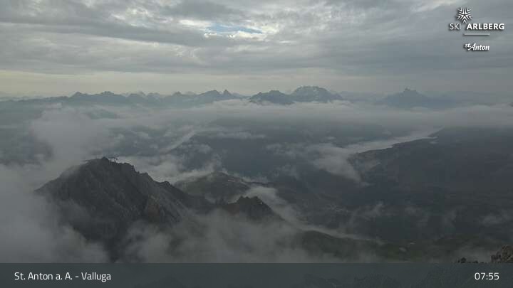 Archiv Foto Webcam St. Anton: Ausblick Valluga