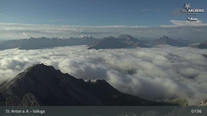 Archiv Foto Webcam St. Anton: Ausblick Valluga