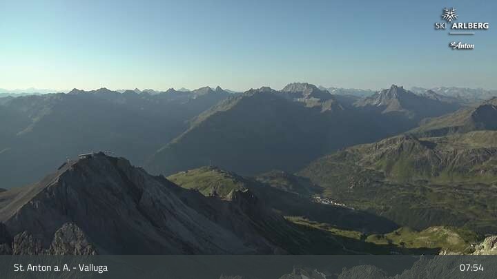 Archiv Foto Webcam St. Anton: Ausblick Valluga