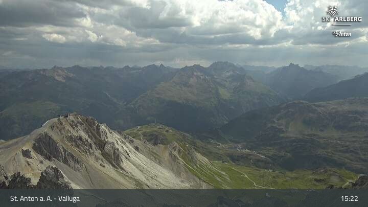 Archiv Foto Webcam St. Anton: Ausblick Valluga