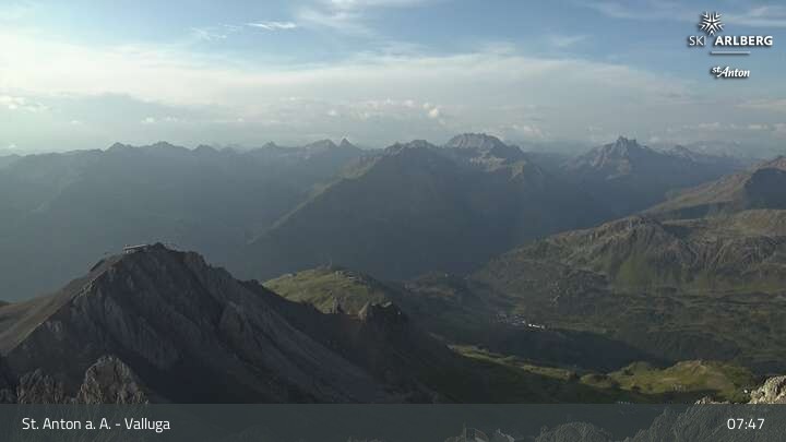 Archived image Webcam Valluga mountain in St. Anton