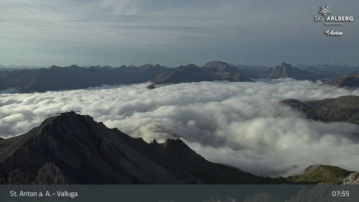 Archiv Foto Webcam St. Anton: Ausblick Valluga