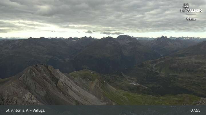 Archiv Foto Webcam St. Anton: Ausblick Valluga