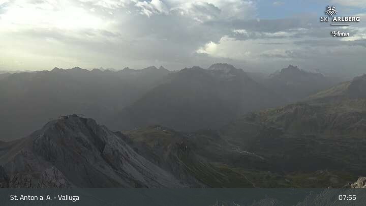 Archiv Foto Webcam St. Anton: Ausblick Valluga