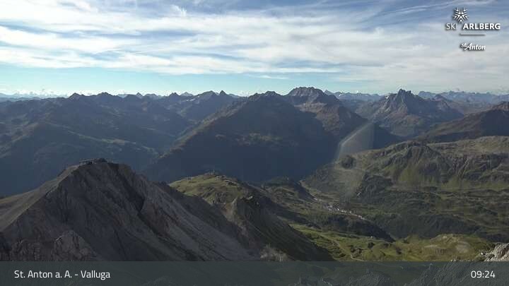 Archived image Webcam Valluga mountain in St. Anton