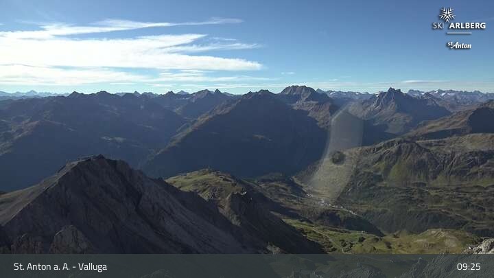 Archiv Foto Webcam St. Anton: Ausblick Valluga